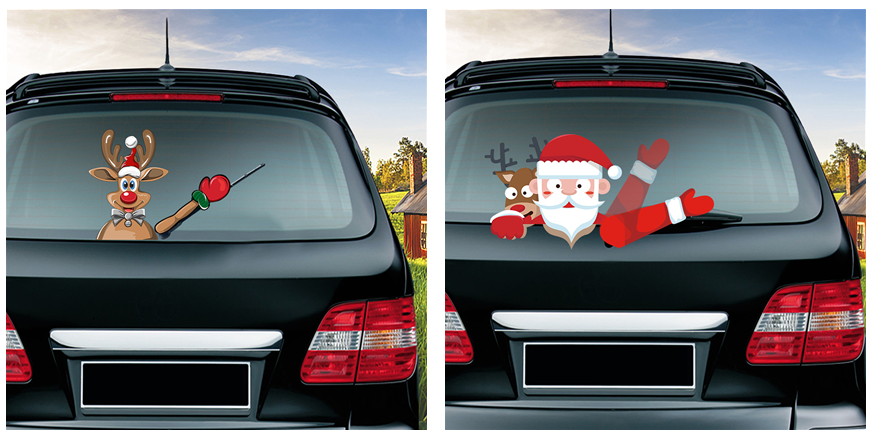 Popular Santa Claus  and Friends wiper Stickers