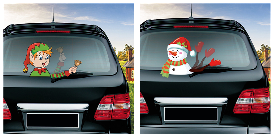 Popular Santa Claus  and Friends wiper Stickers