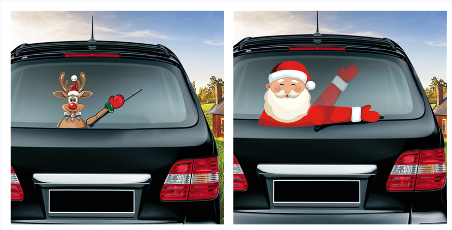 Popular Santa Claus  and Friends wiper Stickers