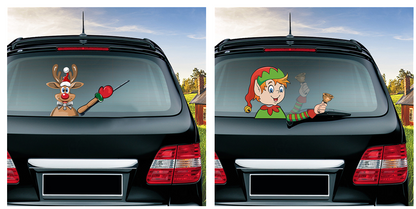 Popular Santa Claus  and Friends wiper Stickers